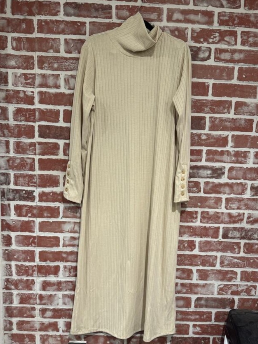New The Nines by Hatch Ribbed Turtleneck Maternity Midi Dress XXL